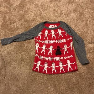 Star Wars Merry Force Be With You 2T t-shirt